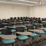 A view showing the flexible individual student desks.