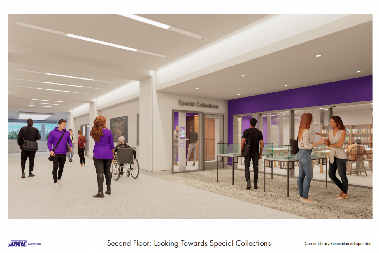 Renderings of the Future Carrier Library JMU Libraries