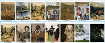 Sample images from the Mapping Black Digital & Public Humanities Project at JMU.