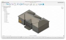 computer screen showing the 3D modeling software AutoDesk Fusion in use