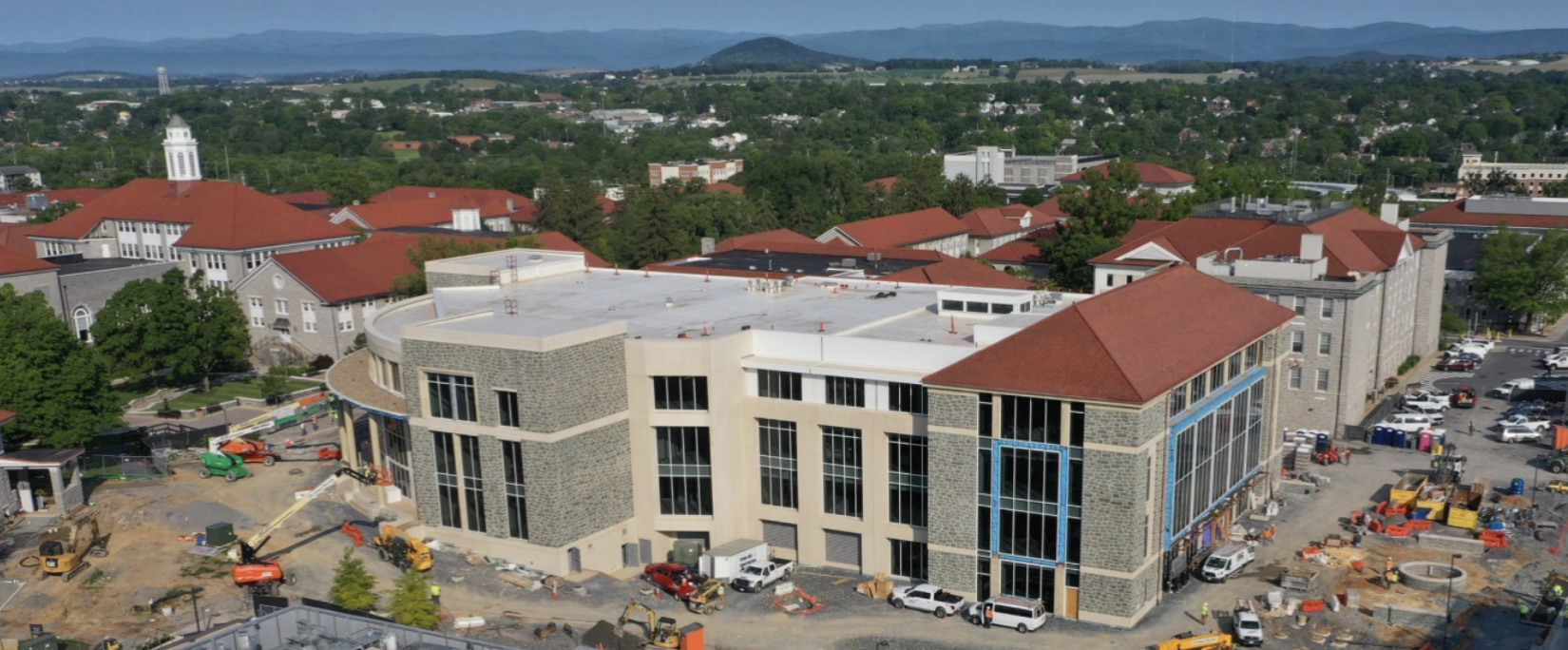 an aerial view of Carrier library, june 6, 2025