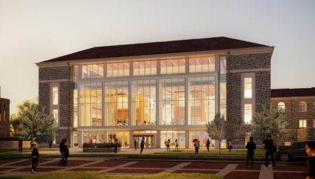 artists rendering of the Jones Wing of Carrier Library at JMU