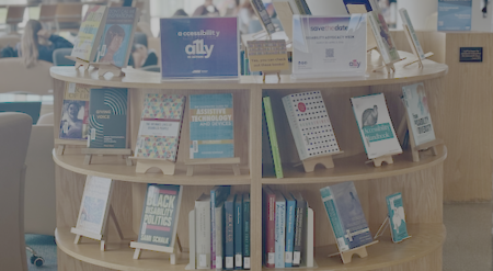 photo of the display in rose library