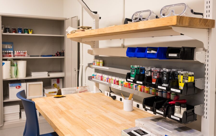 supplies in The Makery in carrier library at jmu