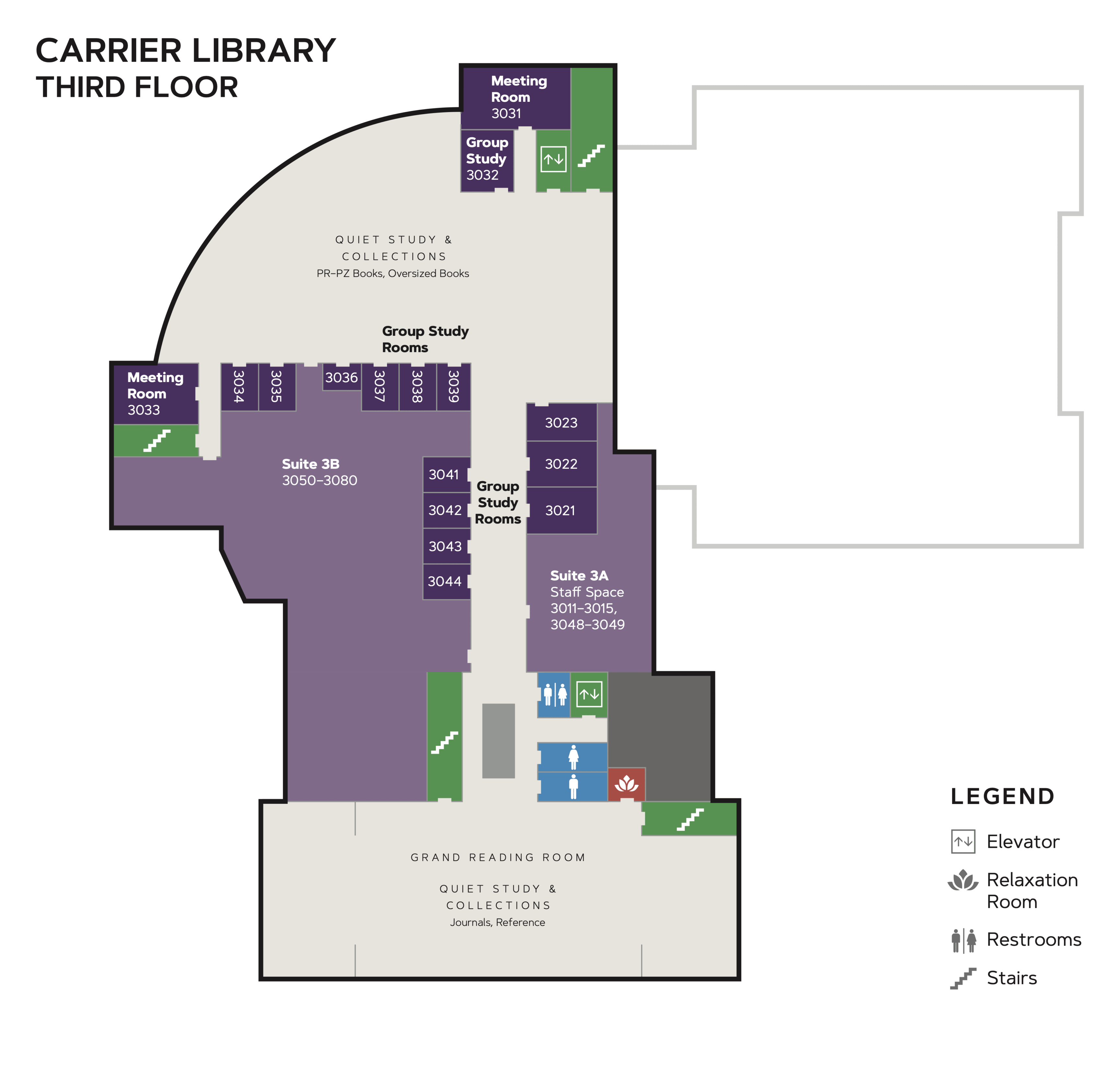 View full-size Carrier third floor floorplan image file.