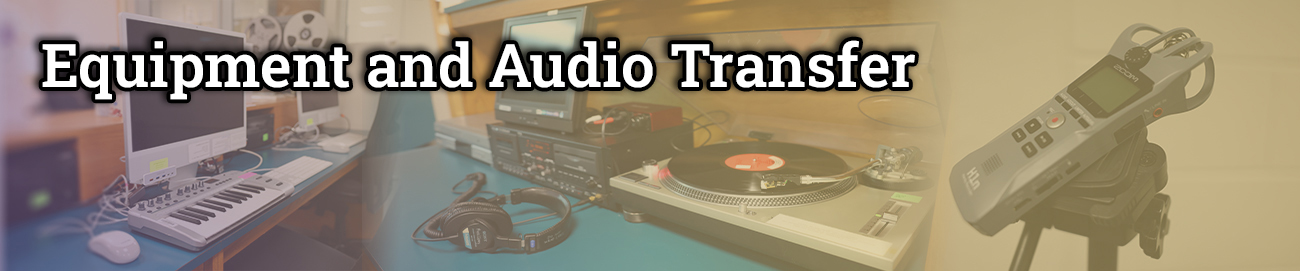 Equipment for loan, in-house use, and for audio transfer needs.