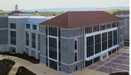 aerial photo of carrier library